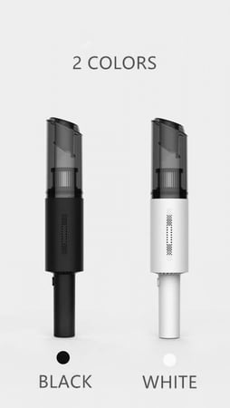 مكنسة بار القهوة كهربائية لاسلكية قوة شفط عالية | لون ابيض