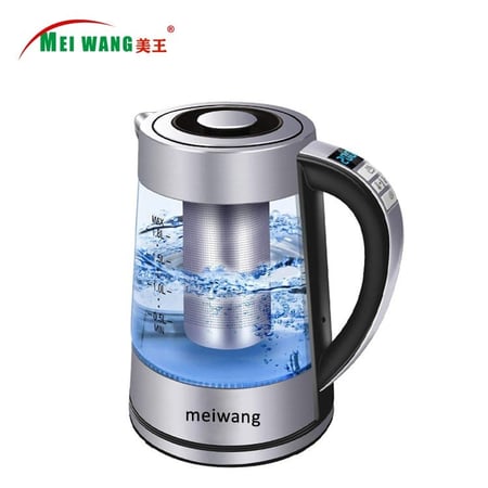 غلاية شاي الالكترونية - 1.8 لتر | Glass Electric kettle 1.8L