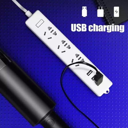 مكنسة بار القهوة كهربائية لاسلكية قوة شفط عالية | لون ابيض