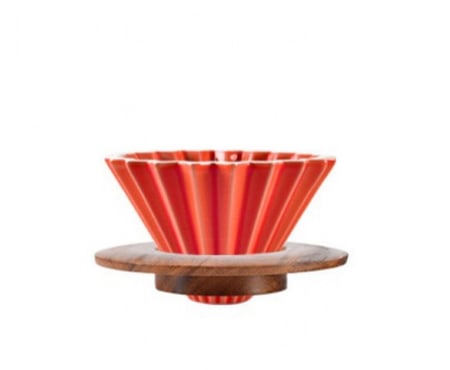 قمع الترشيح V60 مطابق لـ اوريقامي مع قاعدة - مقاس 02 | V60 Dripper