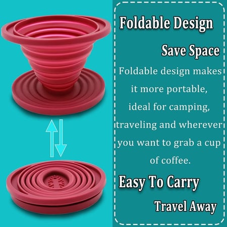 قمع سيليكون قابل للطي - مقاس 01 | Dripper Silicon