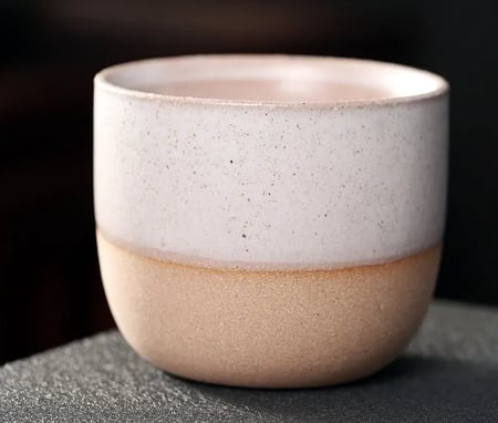 كوب سيراميك مطلي بالفخار - 120 مل | الوان متعددة