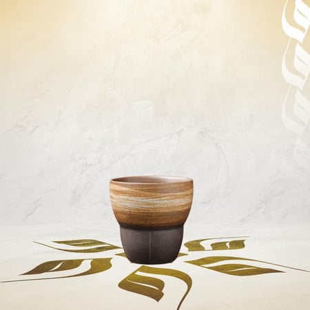كوب فخاري مطفي - 150 مل | الوان متعددة