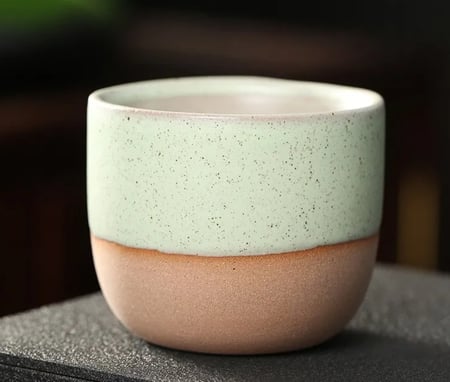 كوب سيراميك مطلي بالفخار - 120 مل | الوان متعددة