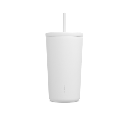 كوب من كريتد حافظ للحرارة و البرودة مع مزاز - 475 مل | Created COLD CUP - 16oz
