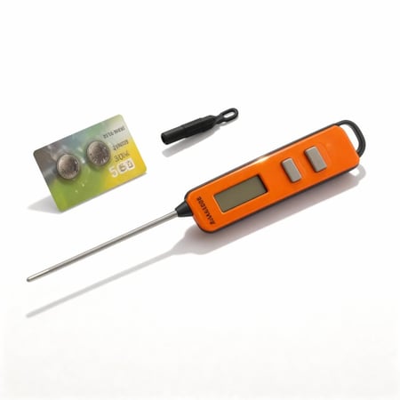 مقياس حرارة الحليب - ثيرمومتر ديجتال برتقالي | Thermometer Digital