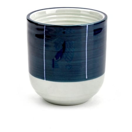 كوب بازل ازرق خطوط طولية | 210 مل