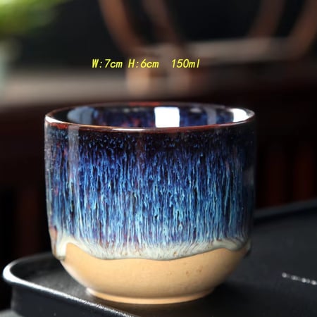 كوب سيراميك مطلي بالفخار - 120 مل | الوان متعددة