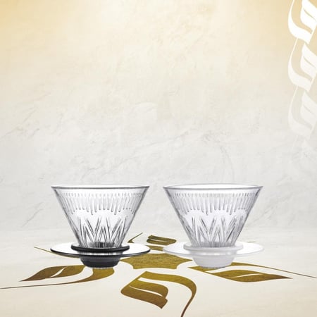 قمع V60 مع قاعدة - الوان و مقاسات متعددة | V60 Dripper