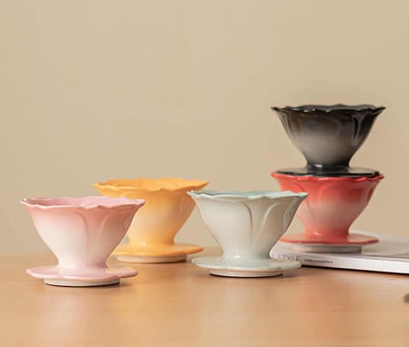 قمع وردة التقطير V60 سيراميك - مقاس 01 | V60 Dripper