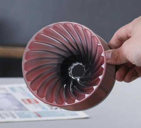 طقم تقطير متدرج اللون V60 - زجاجي | V60 Dripper Set 02