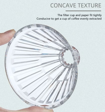 قمع V60 مع حامل اسود - 01 و 02 | V60 Dripper