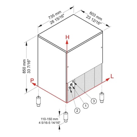 صانعة مكعبات الثلج من بريما - احجام مختلفة | Brema CB Ice Maker