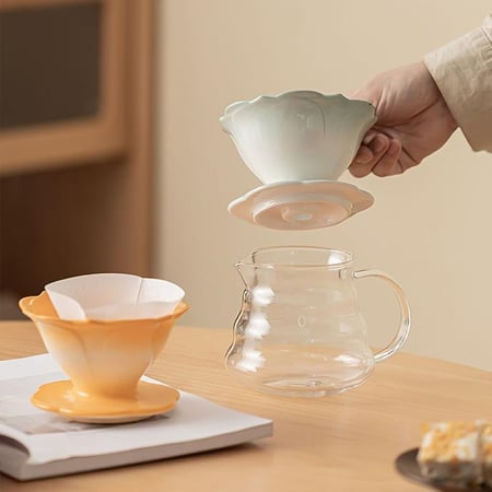 قمع وردة التقطير V60 سيراميك - مقاس 01 | V60 Dripper