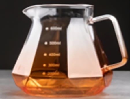 سيرفر V60 - زجاجي اسود و عسلي فاخر | V60 Server Black