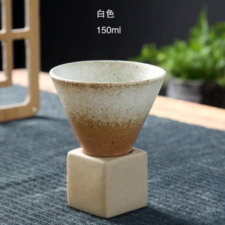 كوب مخروطي مع قاعدة - الوان متعددة | CUP CERAMIC