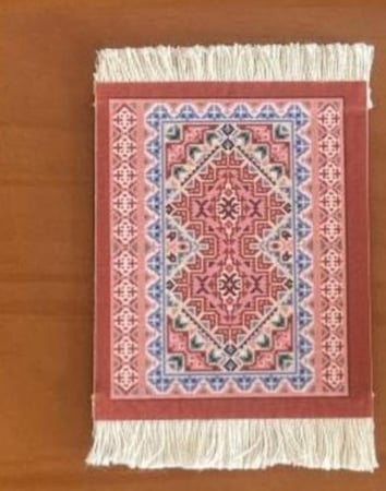 بساط اكواب للتزيين على شكل سجاد 13*9 سم - حجم صغير