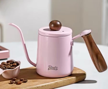 ابريق تقطير ترشيح بمقبض خشبي - الوان واحجام متعددة | 600ml - 350ml