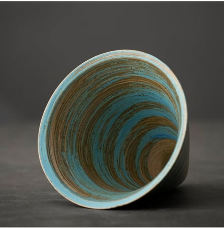 كوب مخروطي مع قاعدة - الوان متعددة | CUP CERAMIC