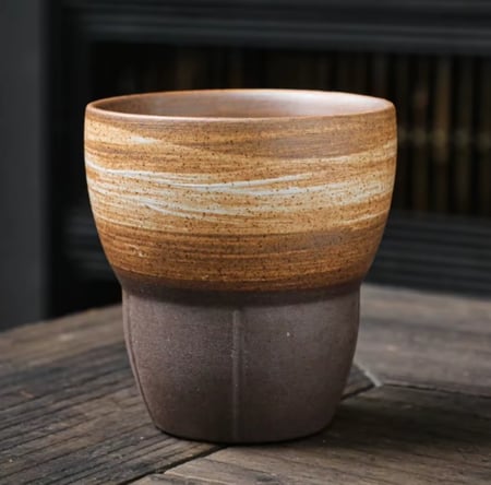 كوب فخاري مطفي - 150 مل | الوان متعددة