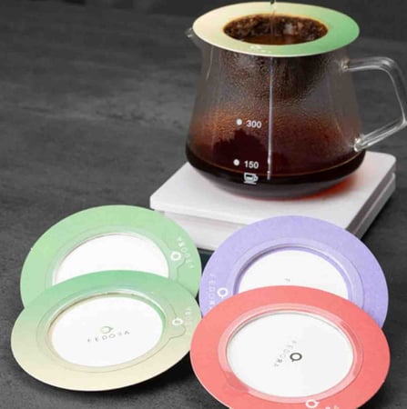 حزمة فلاتر اظرف للأكواب - قصة دائرية | Coffee filter for cups