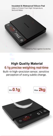 ميزان نانو بحجم اليد - اسود | Nano Scale