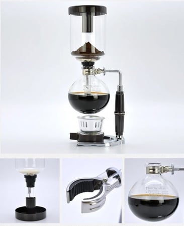 الة تحضير القهوة سايفون - حجمين 3 و 5 اكواب | Coffee Maker Siphon