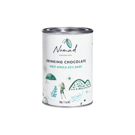 شوكولاتة نوماد من غرب افريقيا داكنة بنسبة 45%