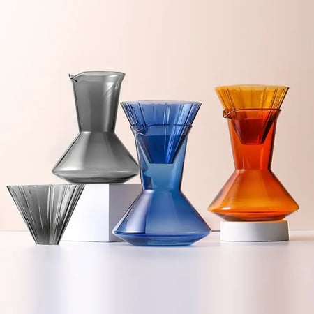 طقم تقطير V60 بعنق طويل - عدة الوان | Set V60