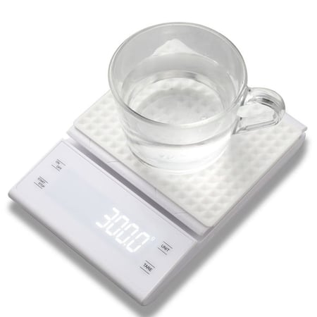 ميزان رقمي LED مع مؤقت باللمس | Electronic Scale with Timer