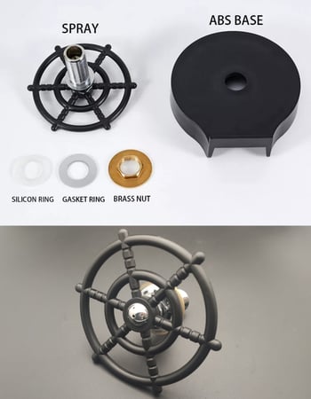 رينزر يتم تركيبه على جانب حوض المغسلة 13*14 سم | Glass Rinser