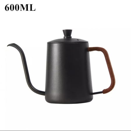 ابريق تقطير القهوة ستيل 600 مل اسود | مقبض قماش