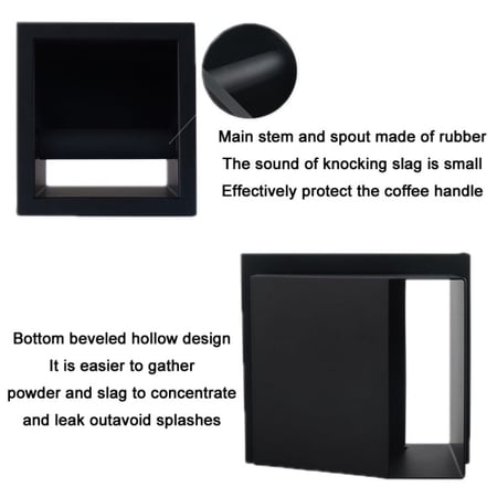 نوك بوكس مجوف لبار القهوة | Knock Box Chute