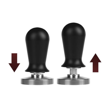 مكبس اسود تامبر بضغط ثابت مقاسات متعددة | Stainless Steel Tamper