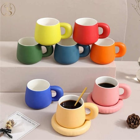 كوب سيراميك مع قاعدة - 280 مل - CERAMIC CUP