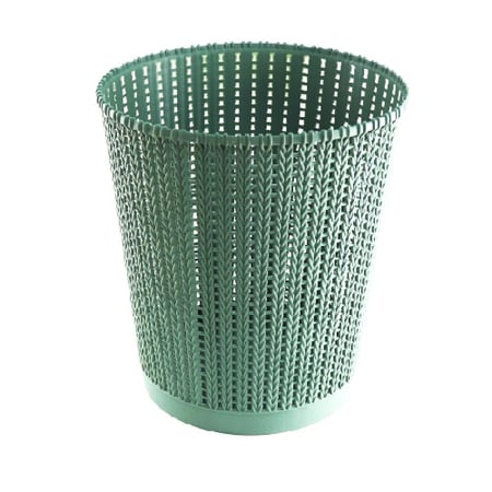 باهرة سلة بلاستيك دائرية منسوجة متعددة الاستخدام - 6 لتر