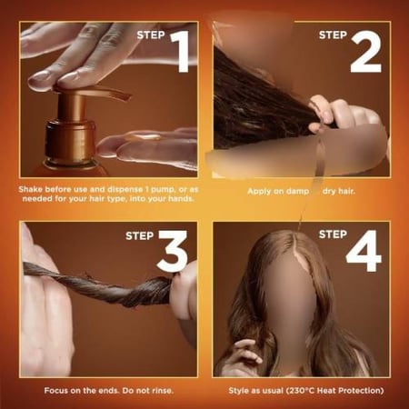 غارنييه سيروم مرمم لأطراف الشعر الترا دوكس بالعسل - 115مل