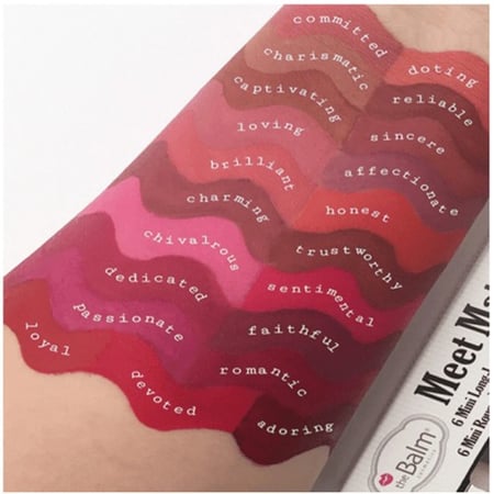 ذا بالم مجموعة احمر شفاه سائل VOL.13 ميت مات (اي) هيوز - 6 قطع