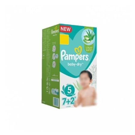 حفائض بامبرز رقم 5 عدد 9 حفاض