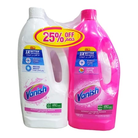 فانيش سائل مزيل بقع أبيض 1 لتر + 1 لتر ملون