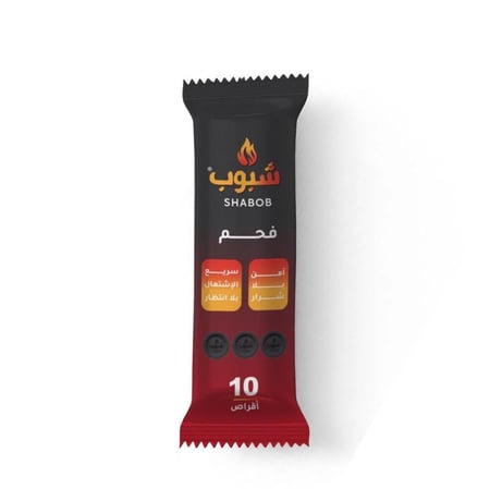شبوب فحم البخور والعود سريع الاشتعال مقاس 33 مل - 80 قرص