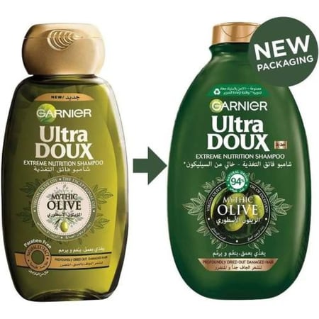 غارنييه الترا دوكس شامبو فائق التغذية بخلاصة الزيتون الأسطوري - 400 مل