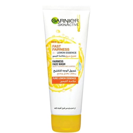 غارنييه غسول الوجه سكين اكتيف للتفتيح فيتامين سي والليمون - 100 مل