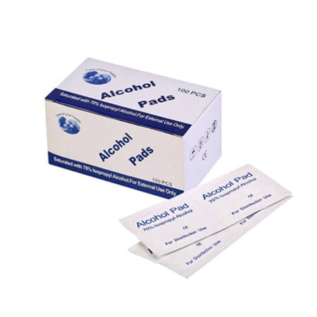 كينميد مسحة طبية كحولية تستخدم في التطهير - 100 قطعة