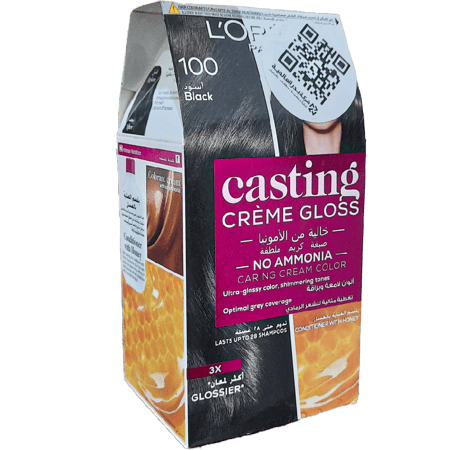 لوريال باريس صبغة شعر كاستينغ - أسود 100