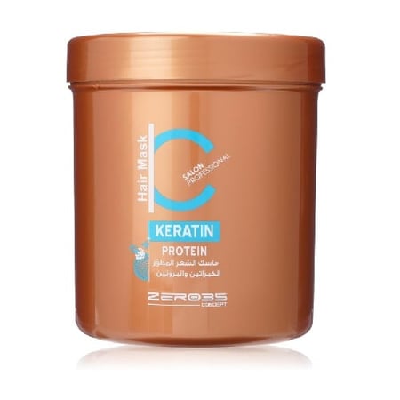 ماسك الشعر بالكيراتين والبروتين من زيرو35 - 1000 مل