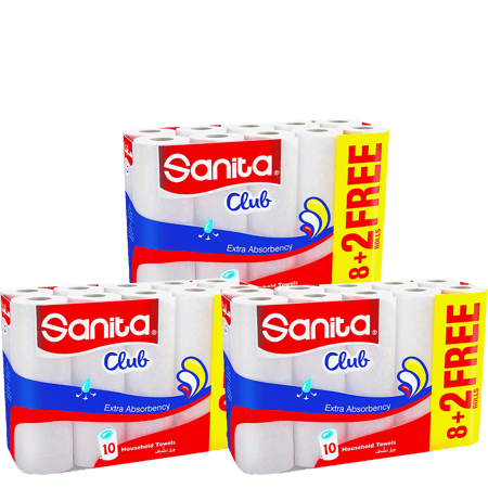 [شوال] مناديل سانيتا كلوب 8 + 2 مجاناً