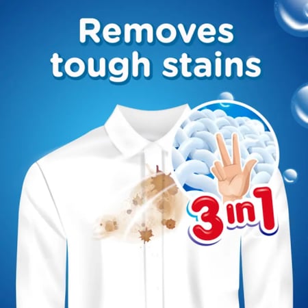 بونكس مسحوق غسيل 3 في 1 بالرائحة الاصلية ازرق للغسالات العادية - 9 كجم