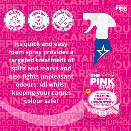 ذا بينك ستاف بخاخ سائل مزيل البقع الرغوي للسجاد والمفروشات - 500 مل