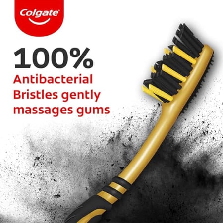 كولجيت فرشاة أسنان زجزاج فحم